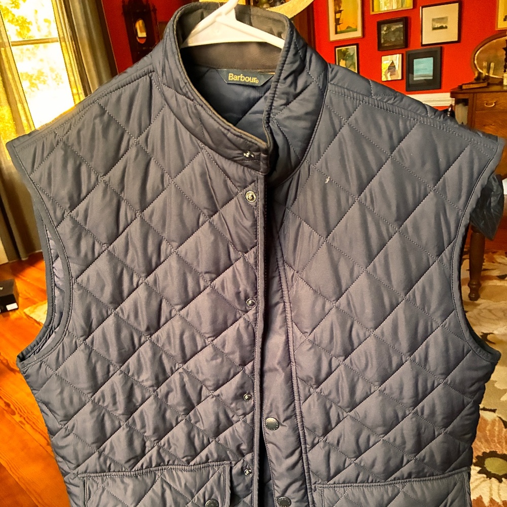 A Black Barbour Vest Gilet
